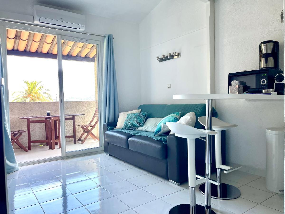 Magnifique Studio Vue Mer A 5 Minutes De La Plage Saint-Cyr-sur-Mer Eksteriør billede